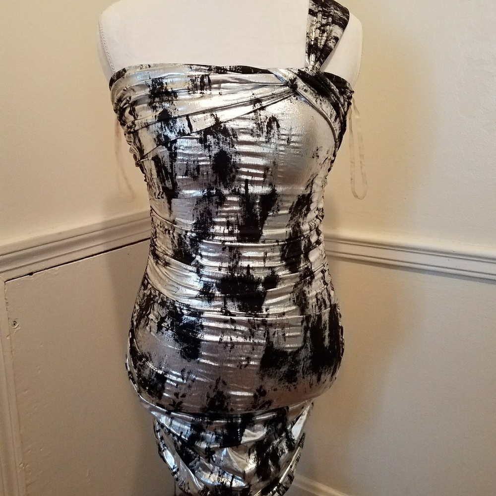 Sexy metallic dress size xs